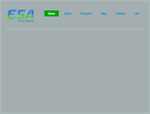 Tablet Screenshot of esafitness.com